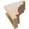 Ekena Millwork 5"W x 10"D x 10"H Classic Mediterranean Rough Cedar Woodgrain TimberThane Corbel, Primed Tan CORUR05X10X10MEDRCPR - alternate 5